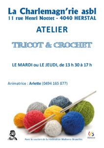 Lire la suite à propos de l’article Atelier Tricot & Crochet