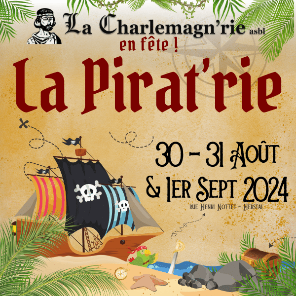 Lire la suite à propos de l’article La Pirat’rie – Festivités annuelles de la Charlemagn’rie 2024