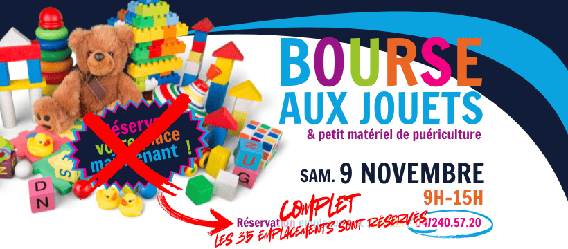 Bourse aux jouets: complet